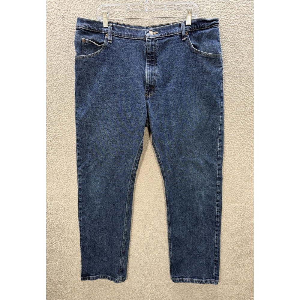 Wrangler Jeans Mens 40x30 Blue Denim Regular Fit Workwear Western Barn Chore